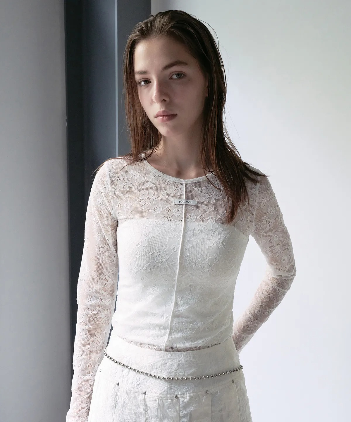 ROLAROLA LACE SEE-THROUGH T-SHIRT