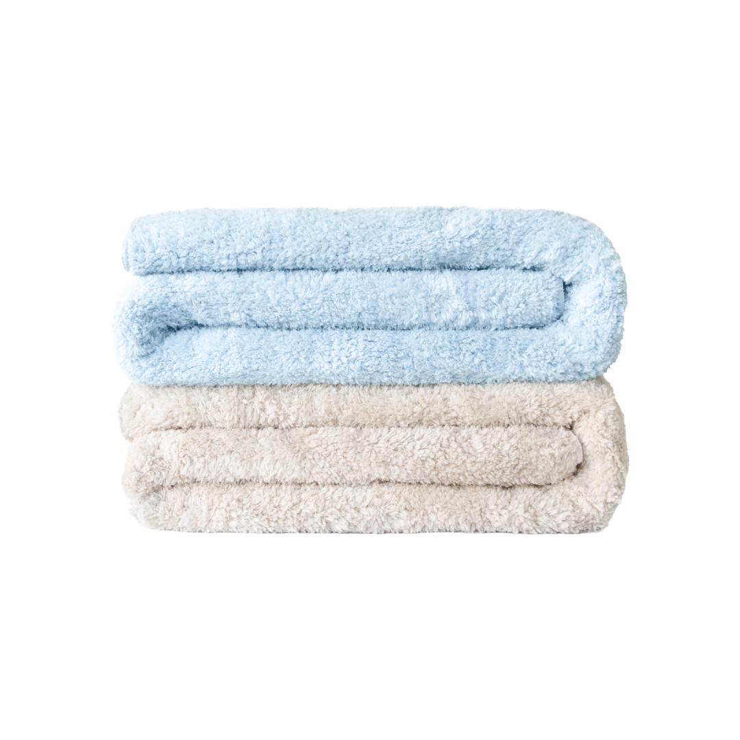 B'f 輕羽瞬吸浴毯 - 海鹽藍