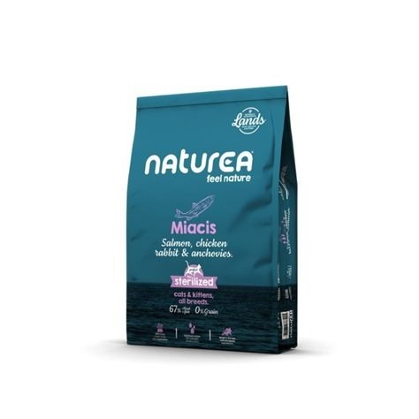 Naturea Miacis　Salmon, Chicken, Rabbit & Sardines．1.6KG/5.5KG