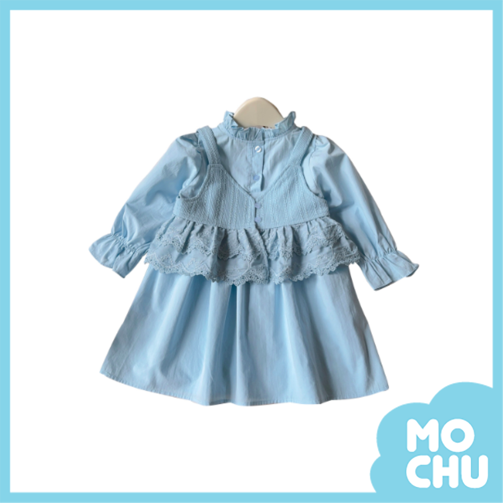 蕾絲背心多層次兩件式套裝