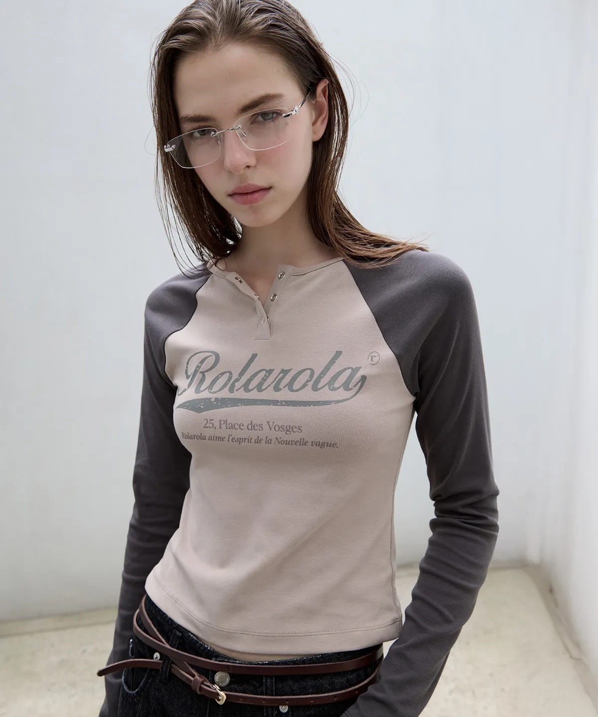 ROLAROLA VINTAGE LOGO RAGLAN T-SHIRT