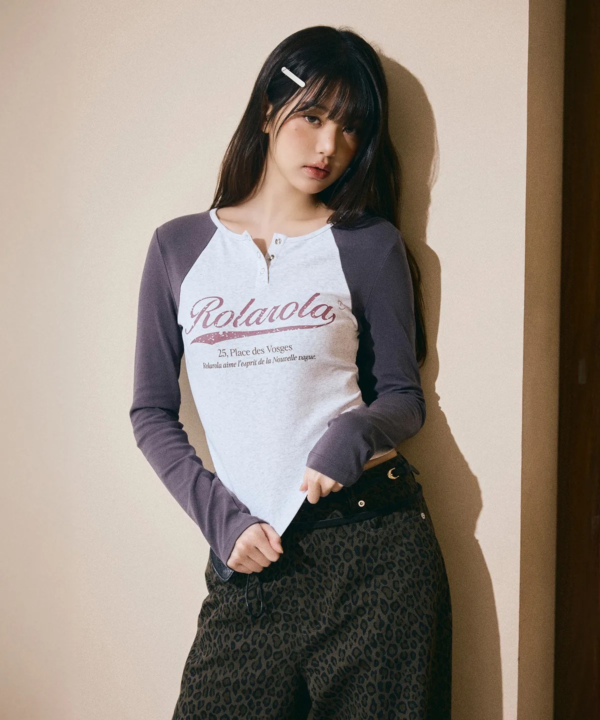ROLAROLA VINTAGE LOGO RAGLAN T-SHIRT