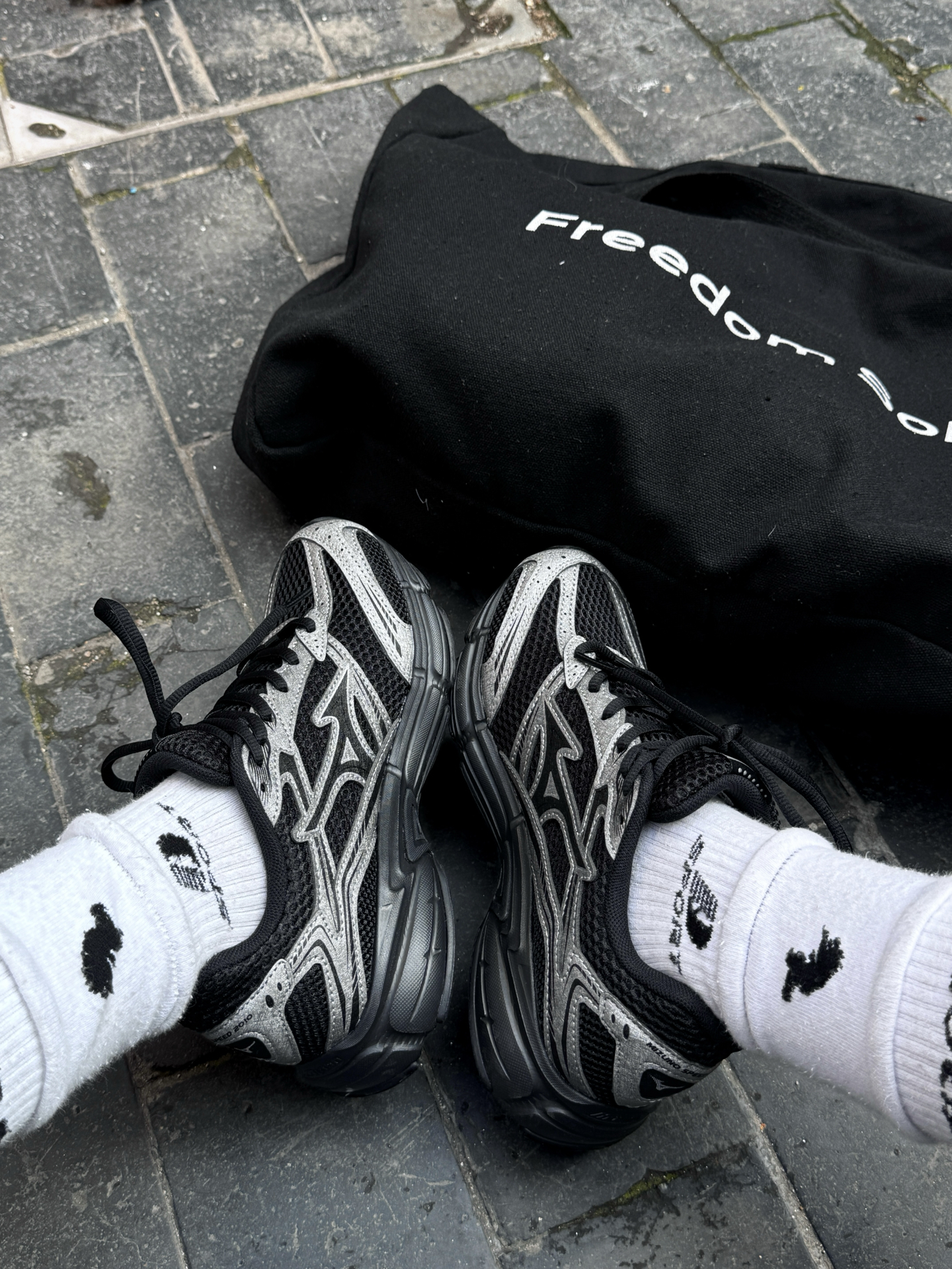 代購-Mizuno Speed 2010 跑鞋 男女同款 黑銀色