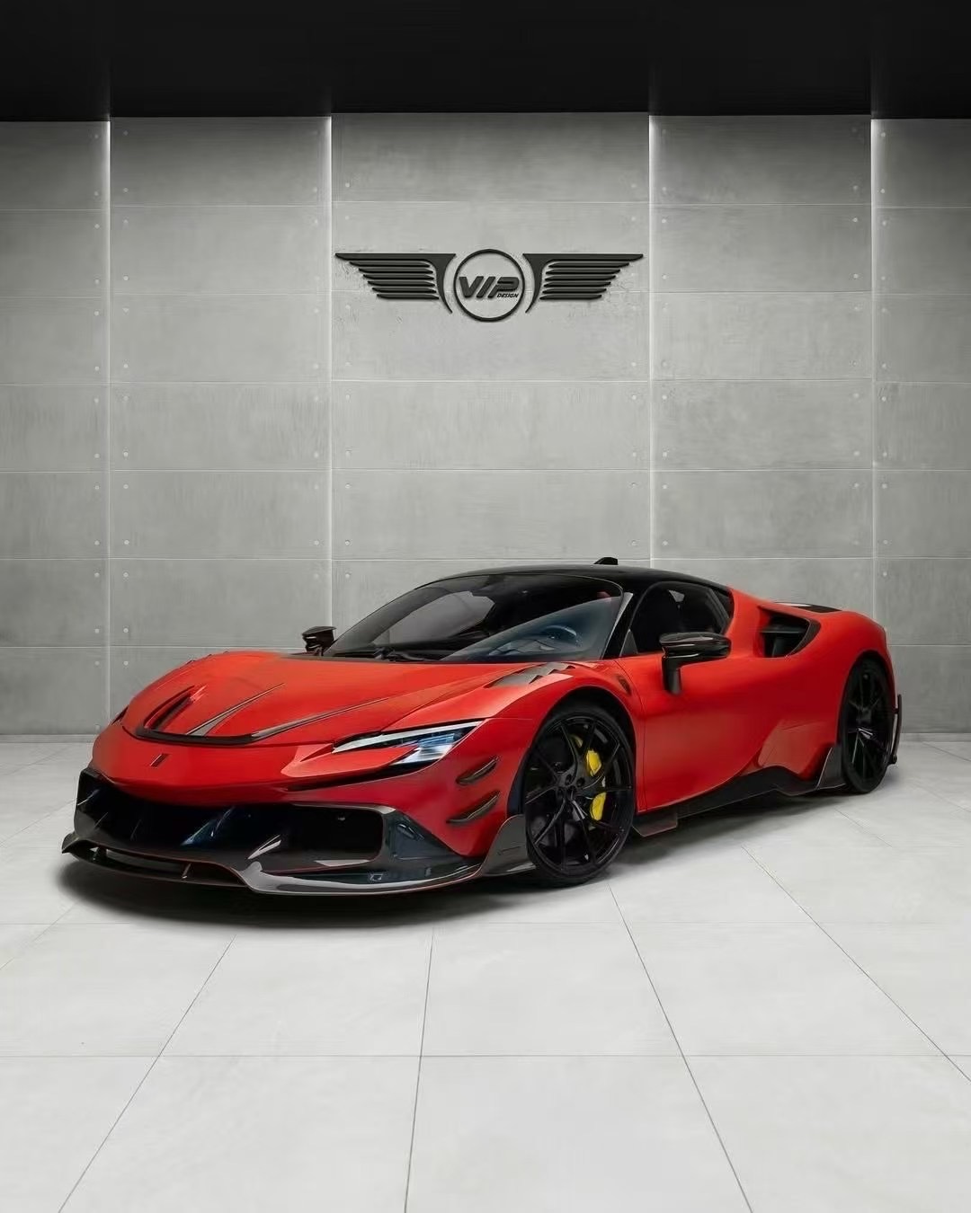 法拉利 Ferrari SF90 Mansory款 乾碳纖維 空力套件 前下巴 側裙 進氣口 後下巴 尾翼 機蓋飾件