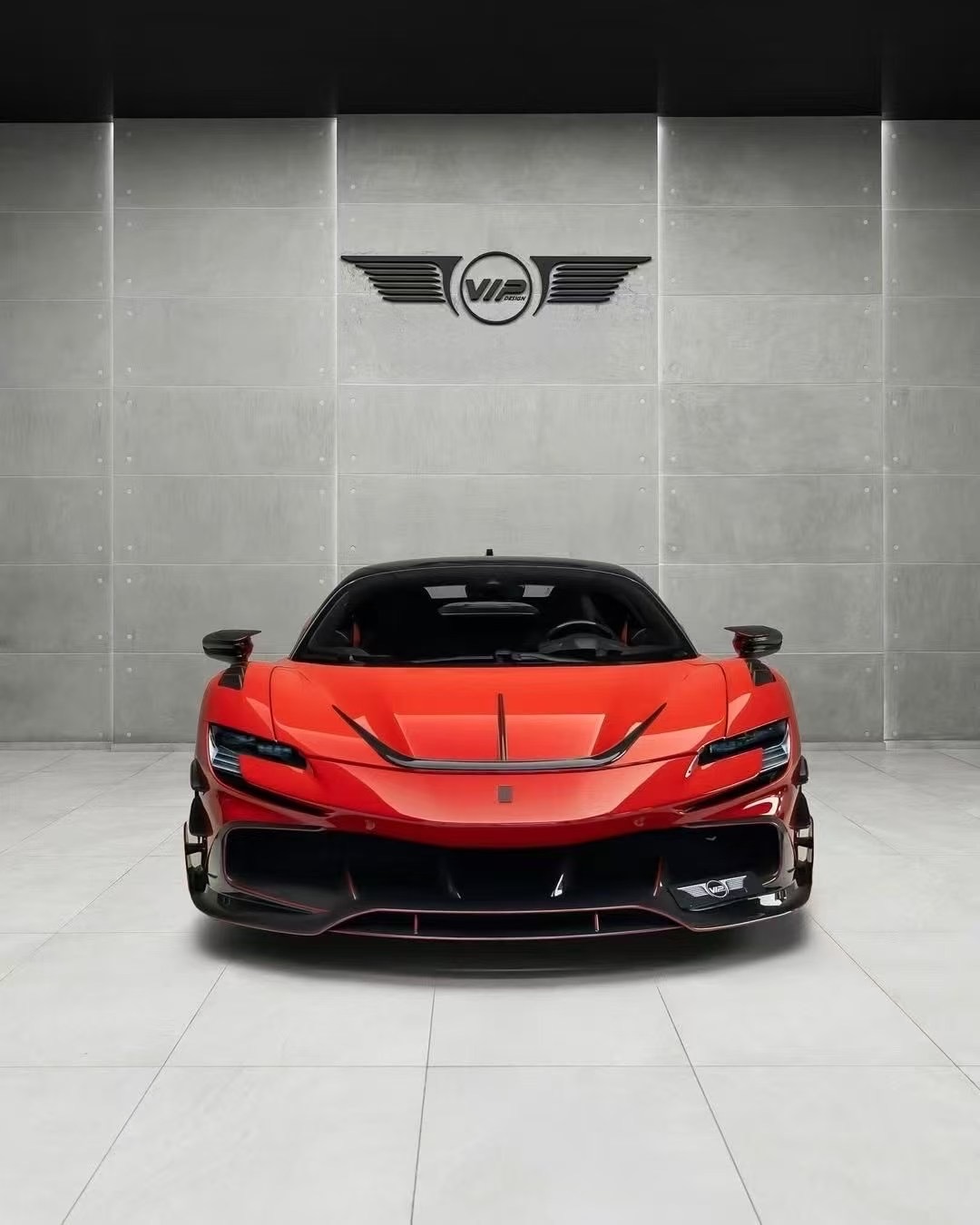 法拉利 Ferrari SF90 Mansory款 乾碳纖維 空力套件 前下巴 側裙 進氣口 後下巴 尾翼 機蓋飾件