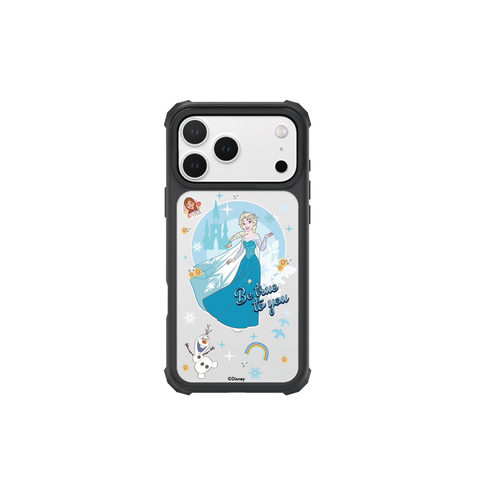 i-Smart 迪士尼透明磁吸手機殼 - (Elsa-Snowflakes)