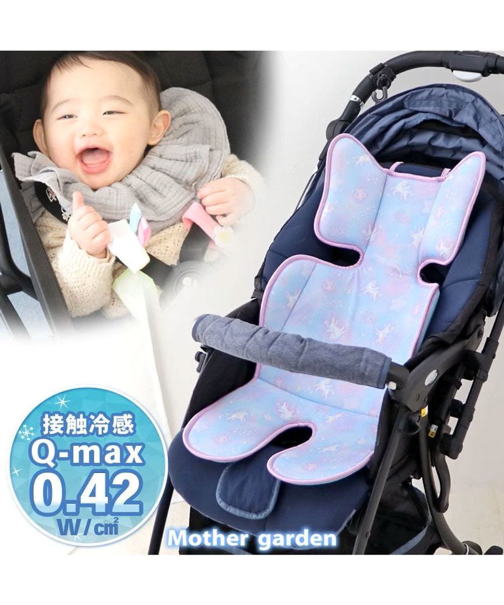 USAMOMO萌兔桃桃 獨角獸 推車涼感坐墊  (汽座、嬰兒推車適用)