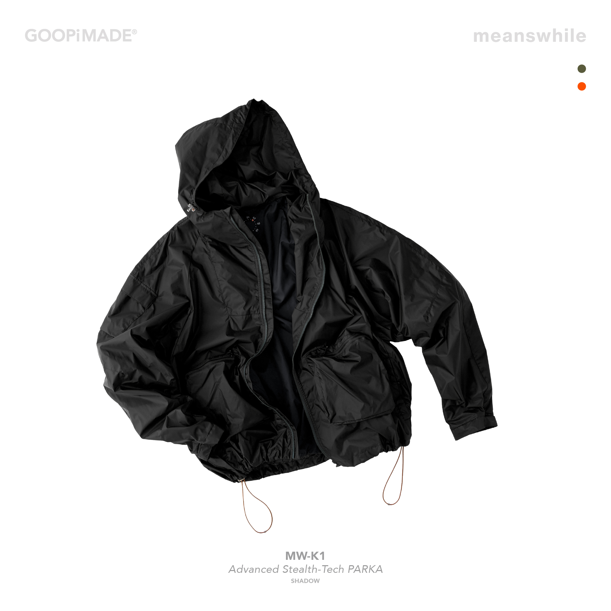 GOOPiMADE x meanswhile / “MW-K1” Advanced Stealth-Tech