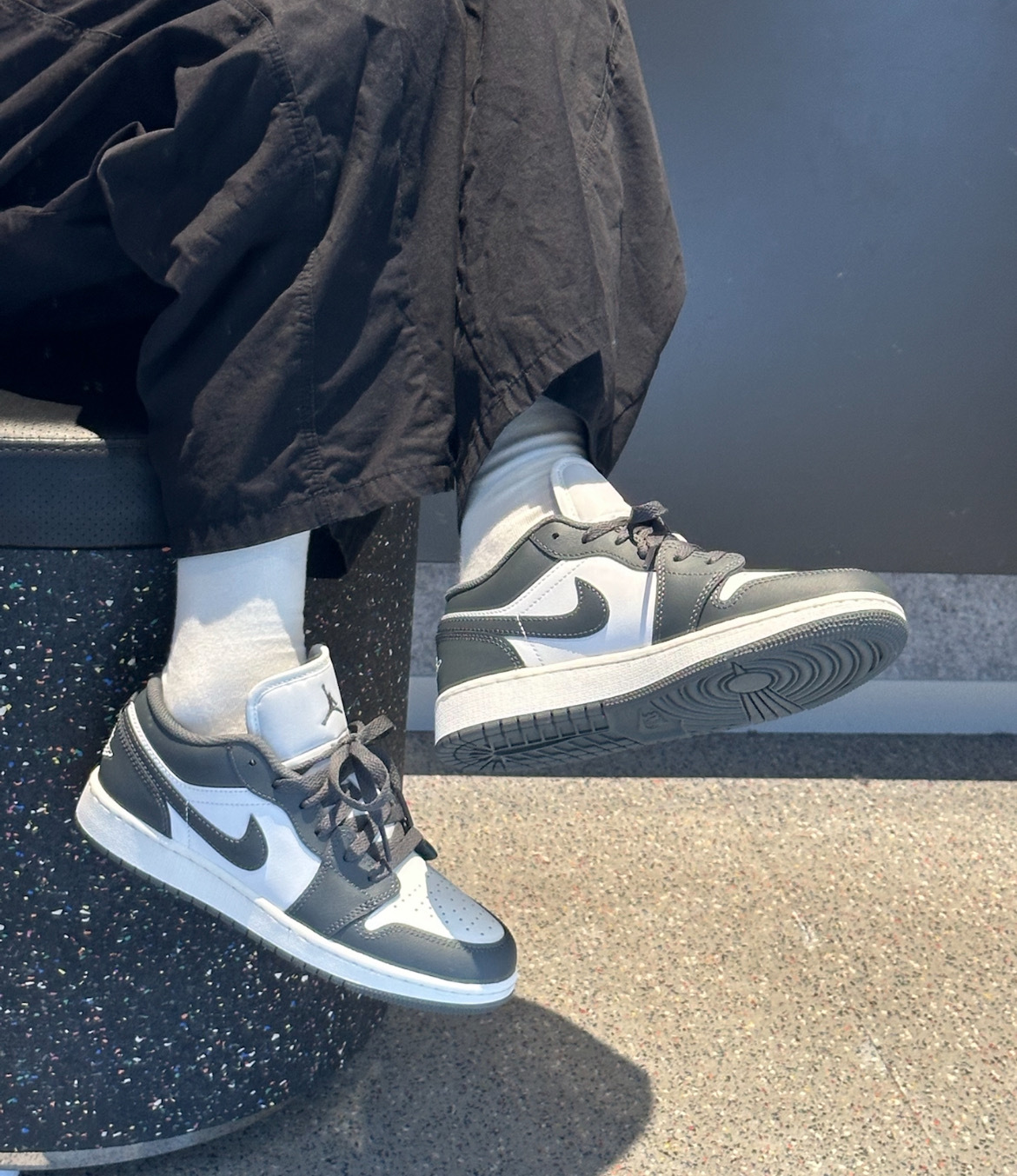 大童鞋 女生尺寸 NIKE AIR JORDAN 1 LOW 'Iron Grey' GS 白灰 皮革 休閒鞋【553560-044】AJ1OG