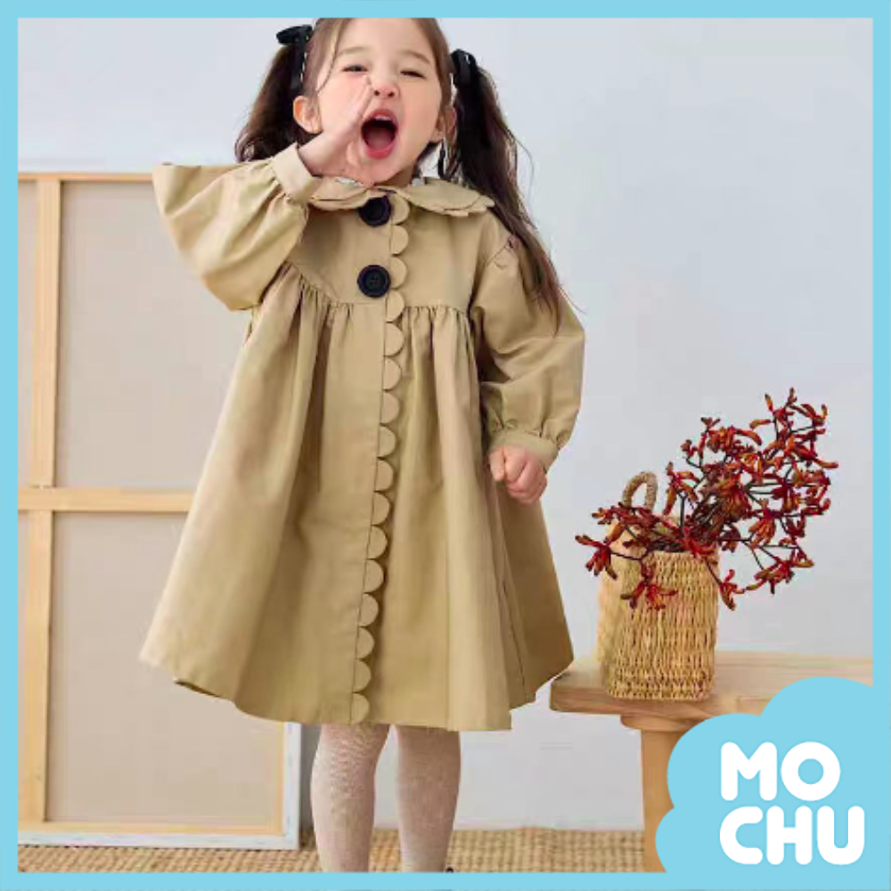 花瓣娃娃領長版上衣