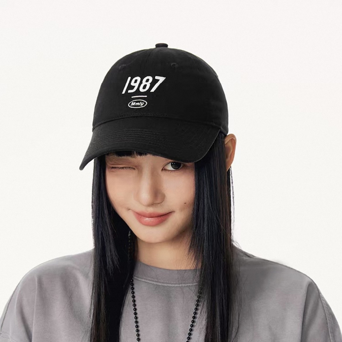 韓國 Mmlg 1987字母刺繡 棒球帽