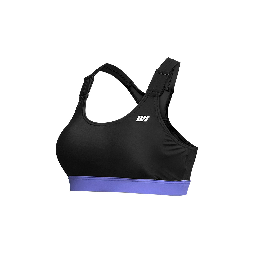 機能性面料 EASY-FIT 游泳 Bra Top - 黑/紫