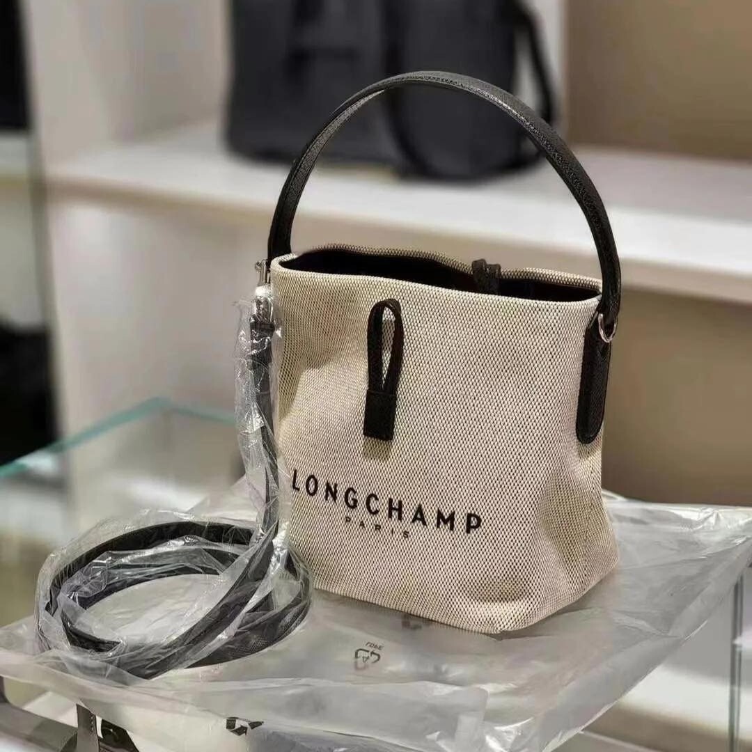 法國品牌 Longchamp 帆布水桶袋