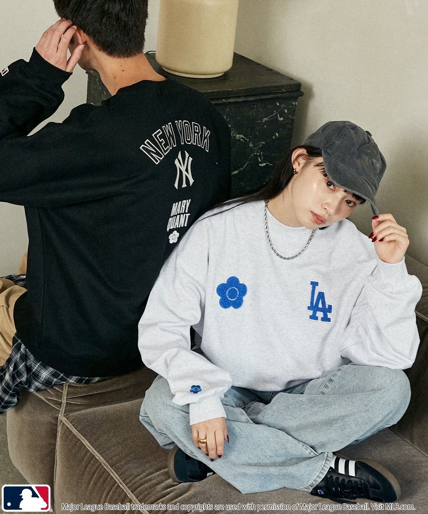 MLB×MARY QUANT / CREW NECK SWEAT