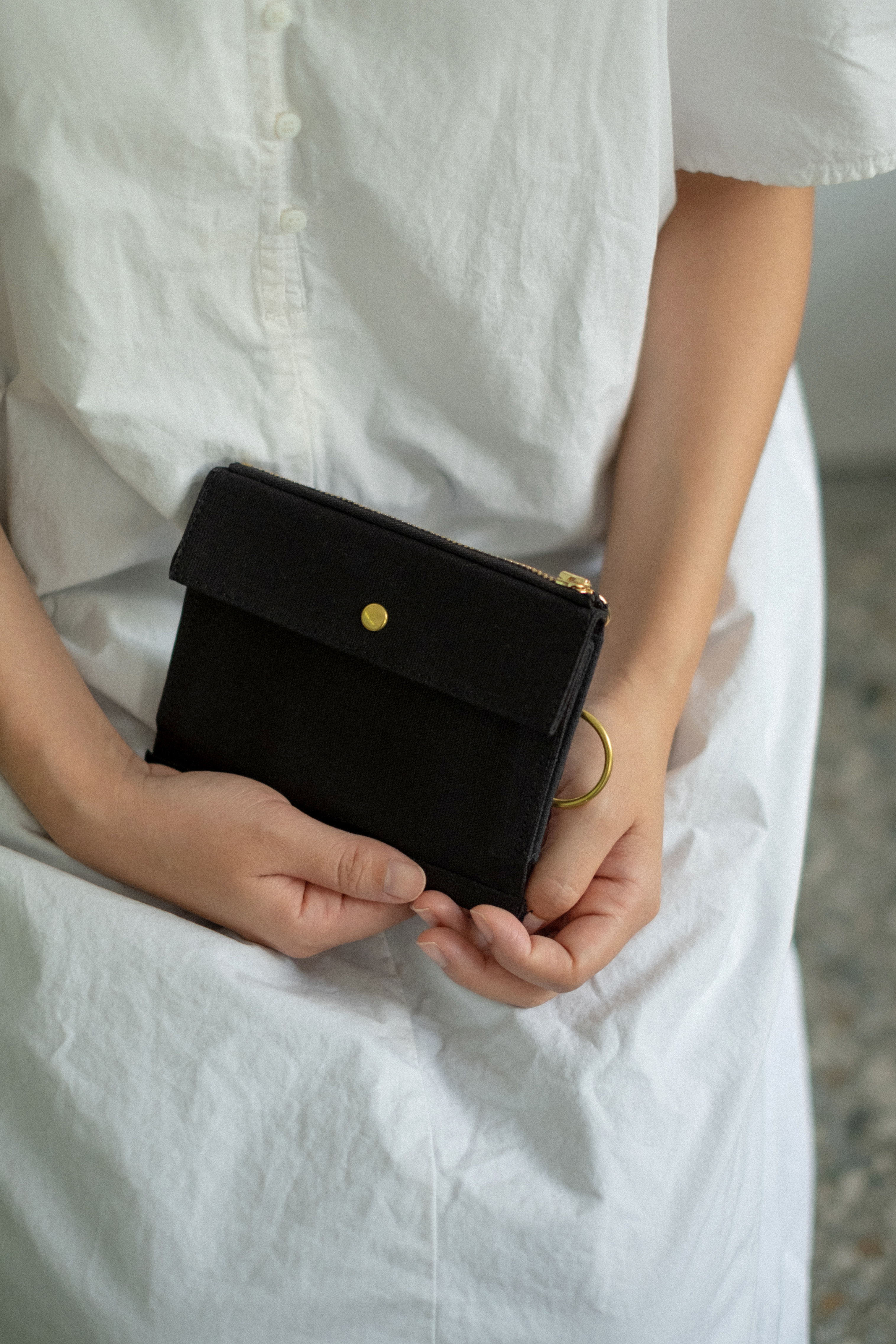 日常 / 旅行用多功能雙層錢包 (可放護照) | 夜黑