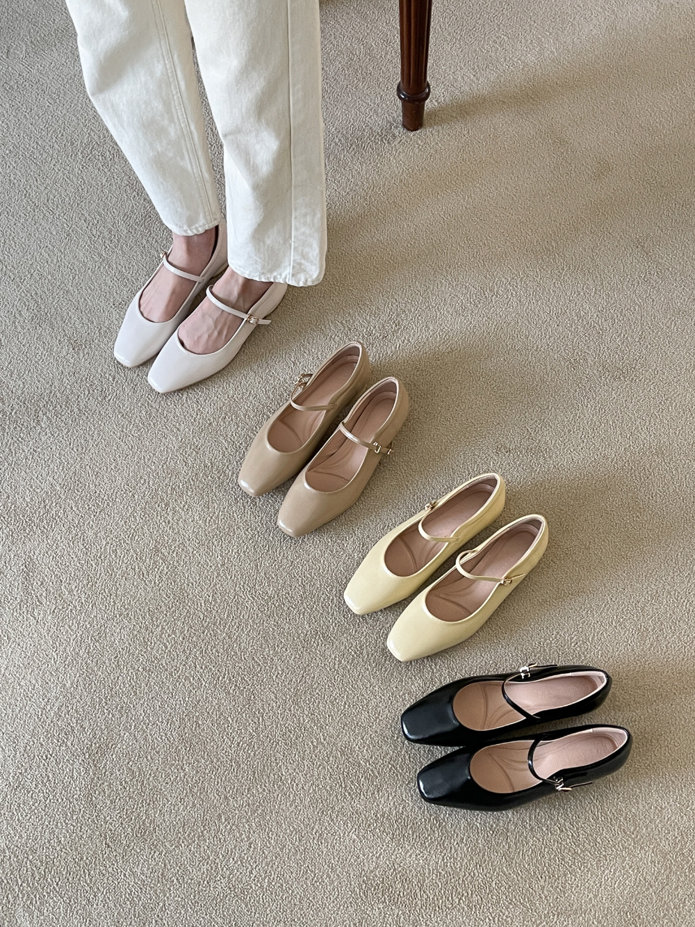 25G505本期推薦!此生穿過最好走韓製手工瑪莉珍皮鞋