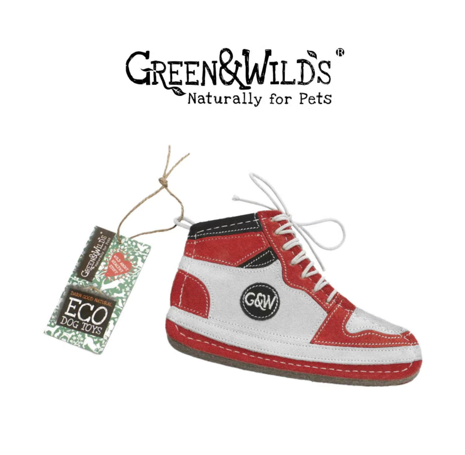 GREEN & WILDS- 天然黃麻製犬用啃咬玩具 -球鞋