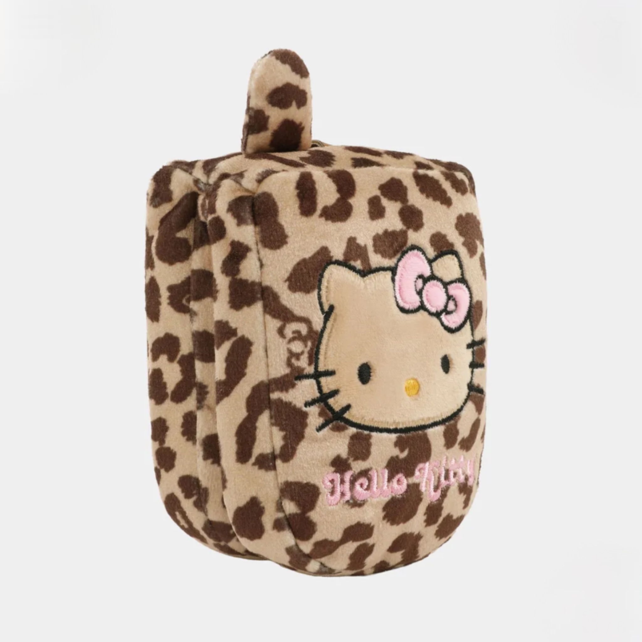 SANRIO HELLO KITTY x TBH 豹紋隨身鏡 鏡子 翻蓋手機造型 凱蒂貓