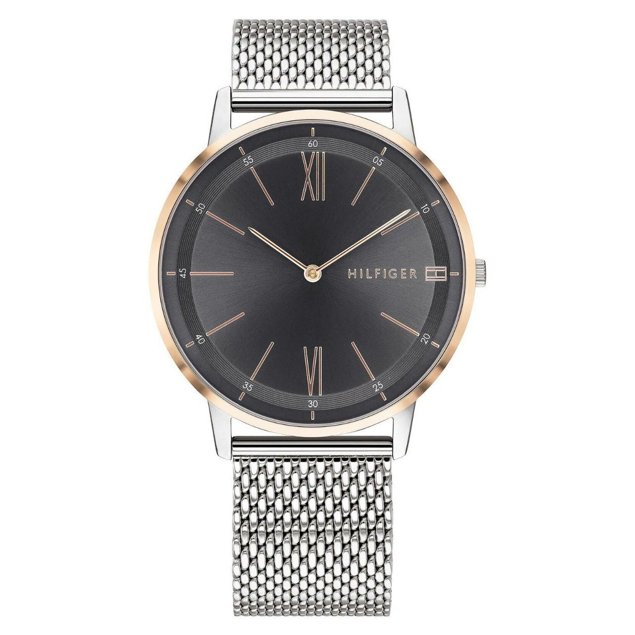 [S] TOMMY HILFIGER 1791512 COOPER MEN'S STEEL MESH WATCH, 885997284066 (SZZ566)