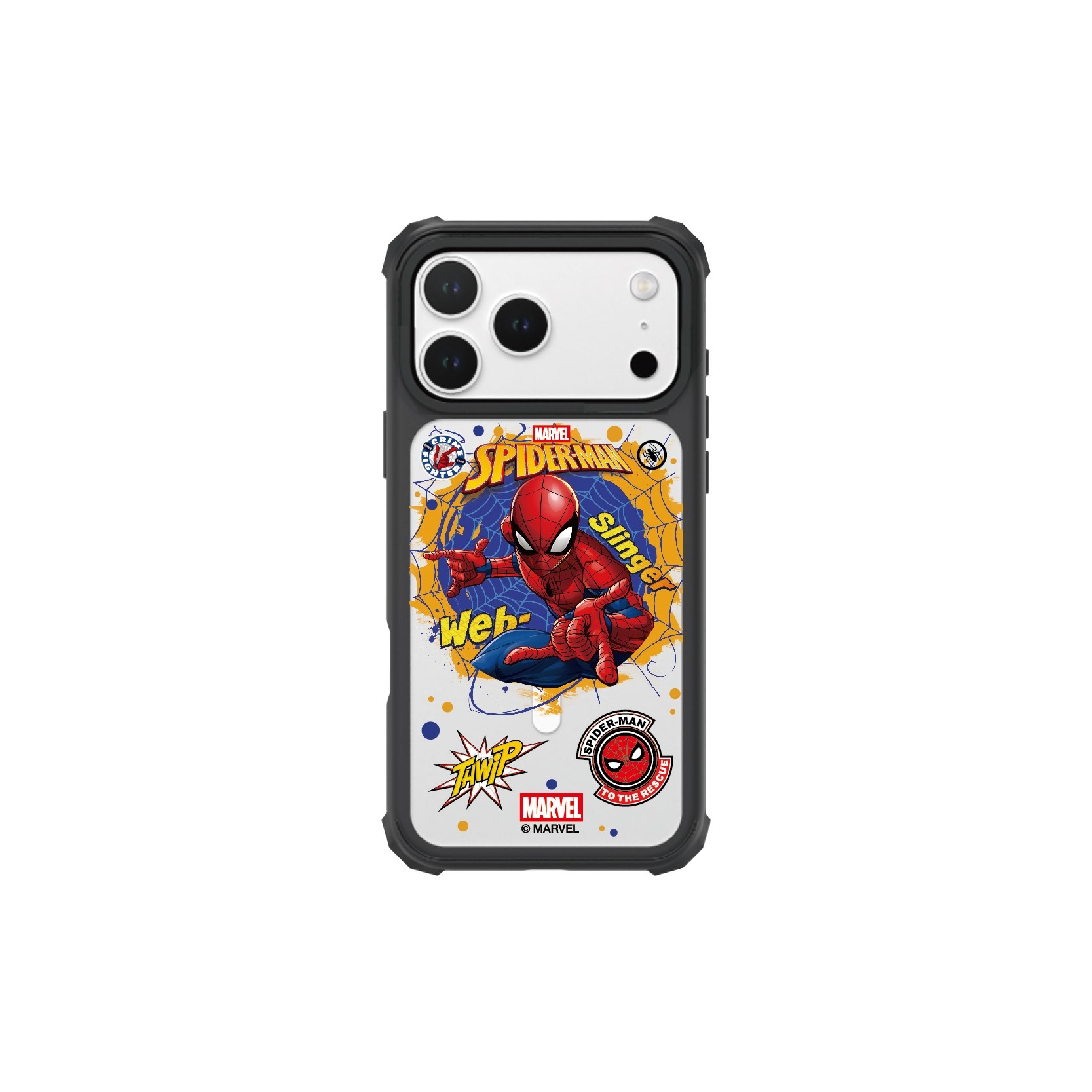 i-Smart 迪士尼透明磁吸手機殼 - (Spider Man-Spider Web)