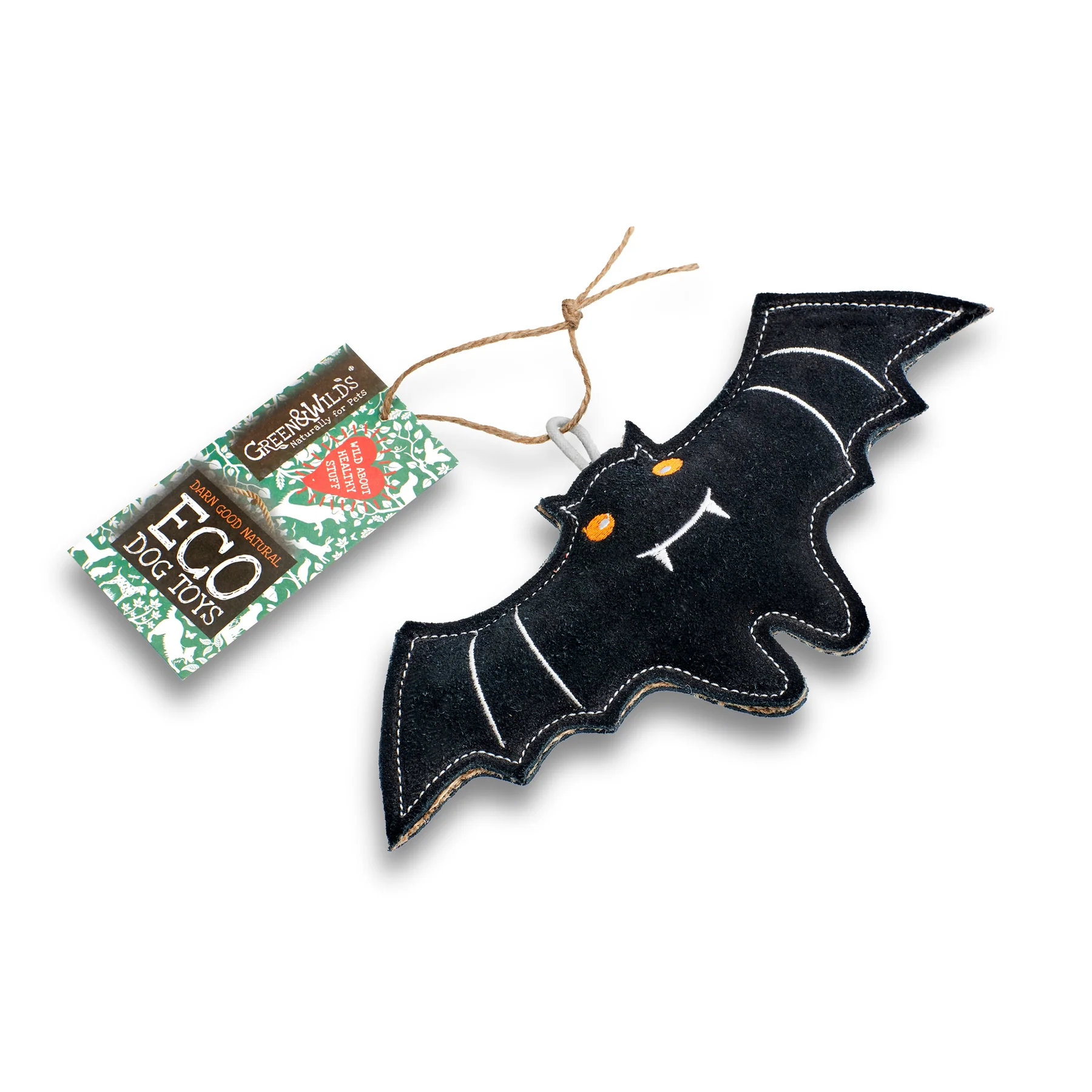 GREEN & WILDS- 天然黃麻製犬用啃咬玩具 - 蝙蝠伯爵