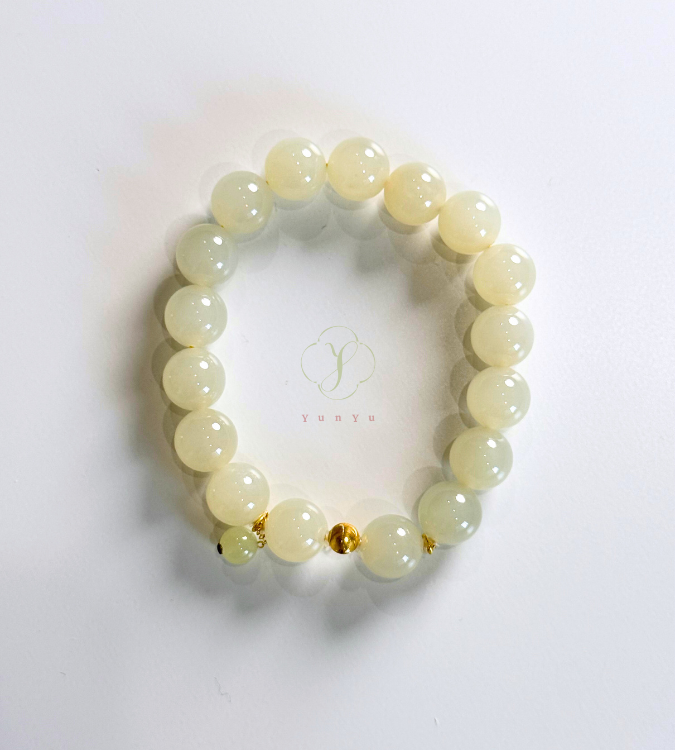 黃玉和田玉(18K金)