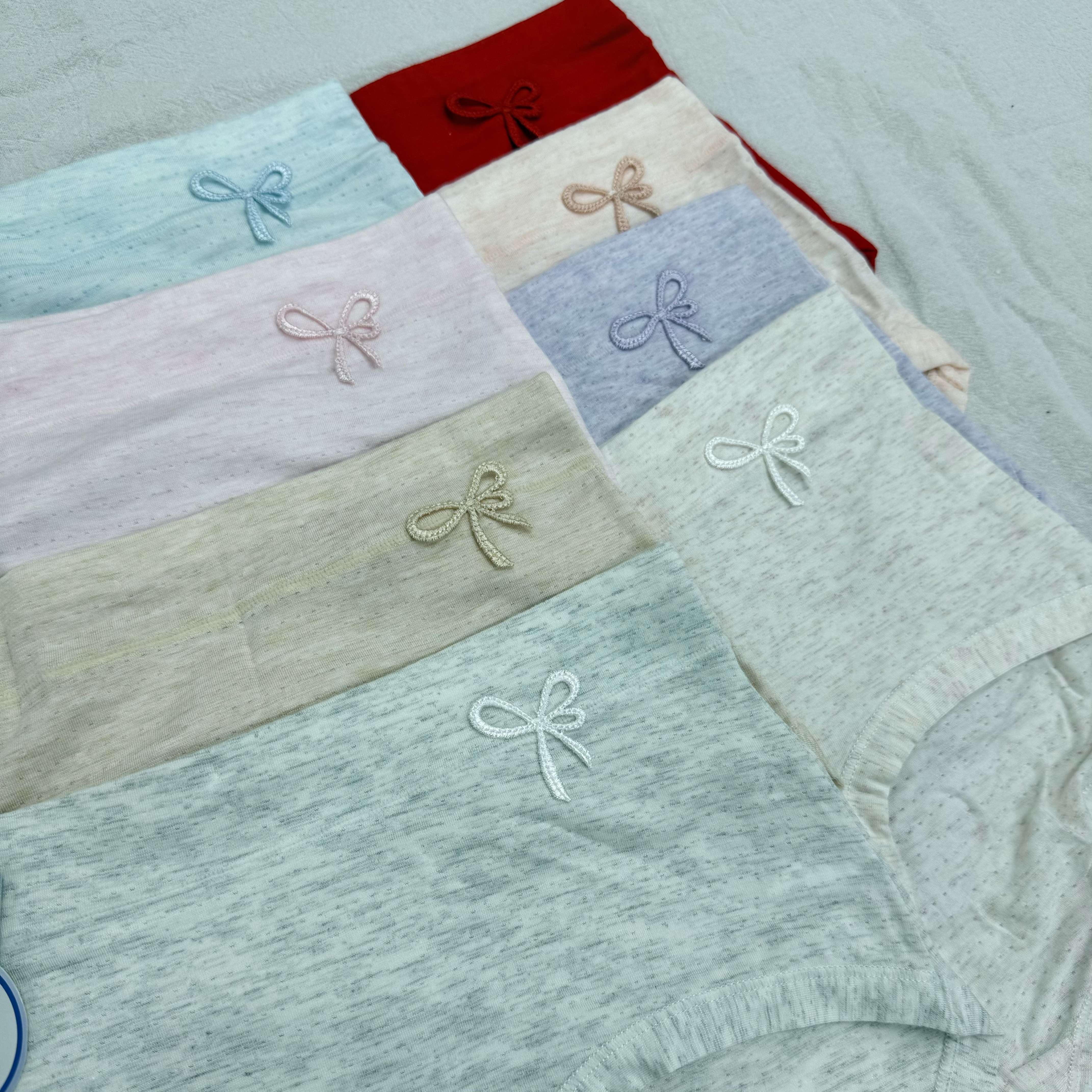 6198-彩紗透氣棉質內褲-4條裝