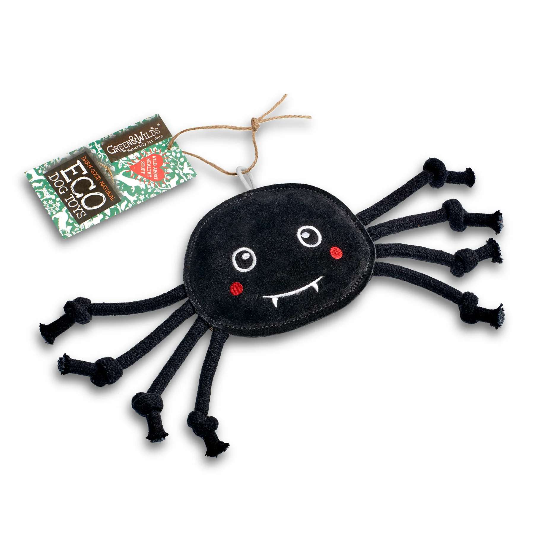 GREEN & WILDS- 天然黃麻製犬用啃咬玩具 -尖牙蜘蛛