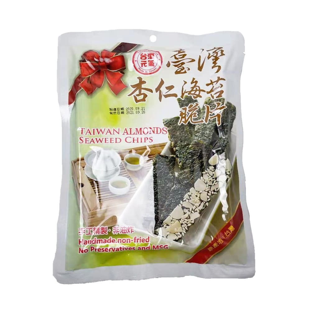 【臺旺】杏仁海苔脆片40g/包