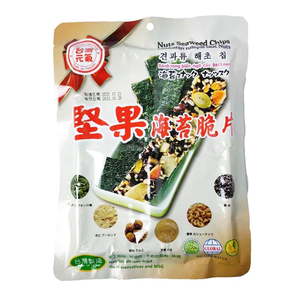 【臺旺】堅果海苔脆片40g/包