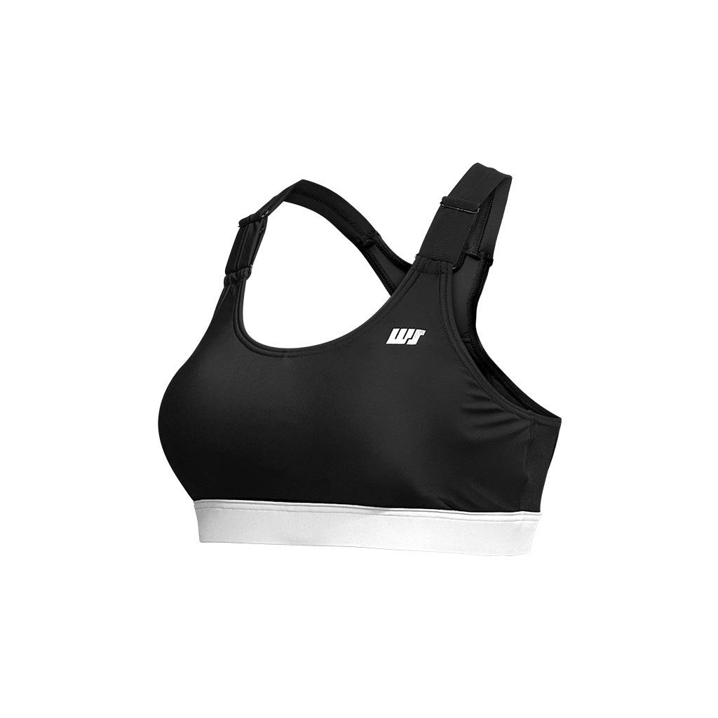 機能性面料 EASY-FIT 游泳 Bra Top - 黑/白