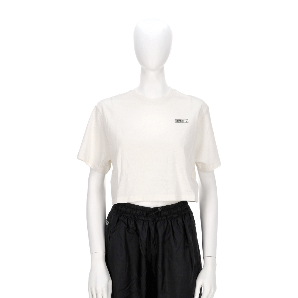Puma 流行系列 Rose聯名 女款 白色 歐規 短版 休閒 T恤 短袖 63380677