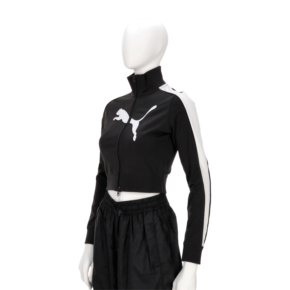 Puma 流行系列 Future Archive 女款 黑色 歐規 短版 雙向拉鍊 立領 外套 63212301