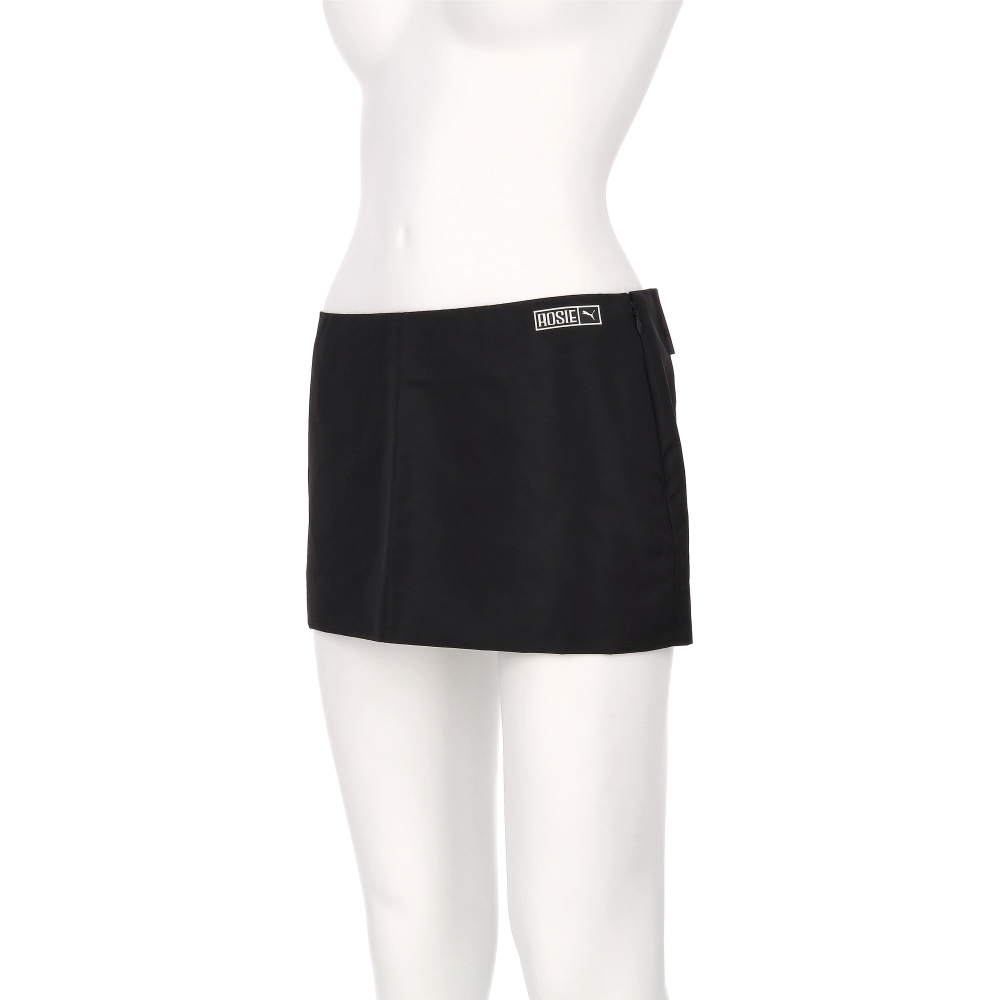 Puma 流行系列 Rose聯名 女款 黑色 歐規 隱藏拉鍊 包臀裙 迷你短裙 63379801