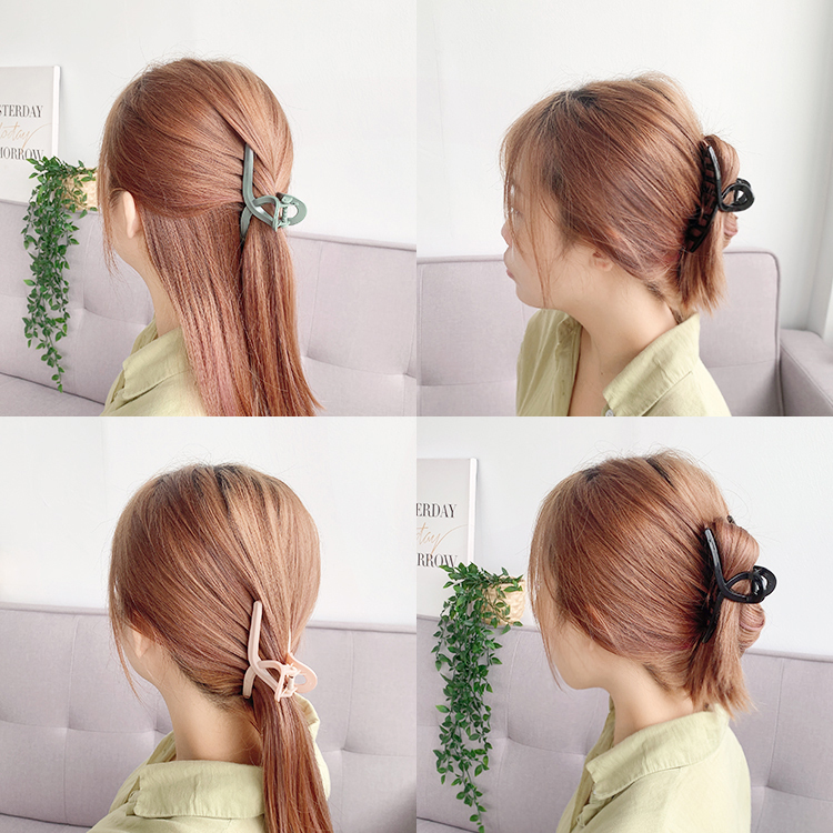 韓版 復古交叉抓夾 10色【AY020】