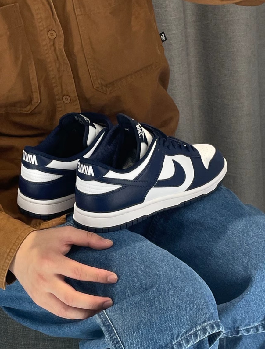 <台灣現貨> Nike Dunk Low "Midnight Navy" 海軍藍 藍白 深藍 復古 低筒 HF5441107