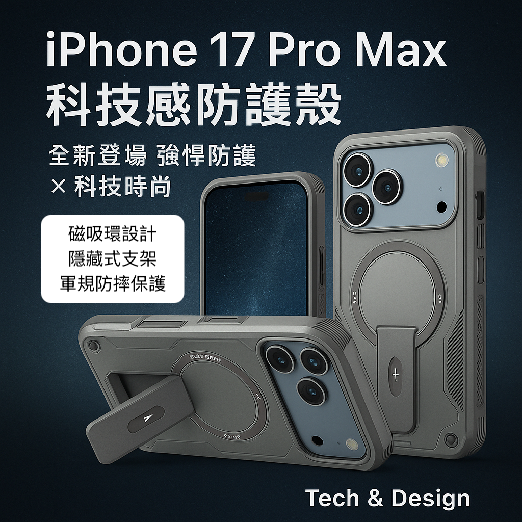 EXBUMPER【磁吸支架防摔殼】 適用於 iPhone 17系列 16系列 15系列14系列13系列12系列11系列
