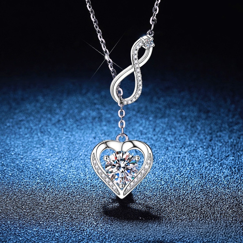 莫桑鑽無限愛頸鍊       N1C004B