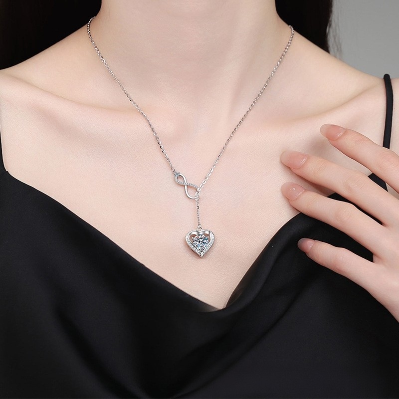 莫桑鑽無限愛頸鍊       N1C004B