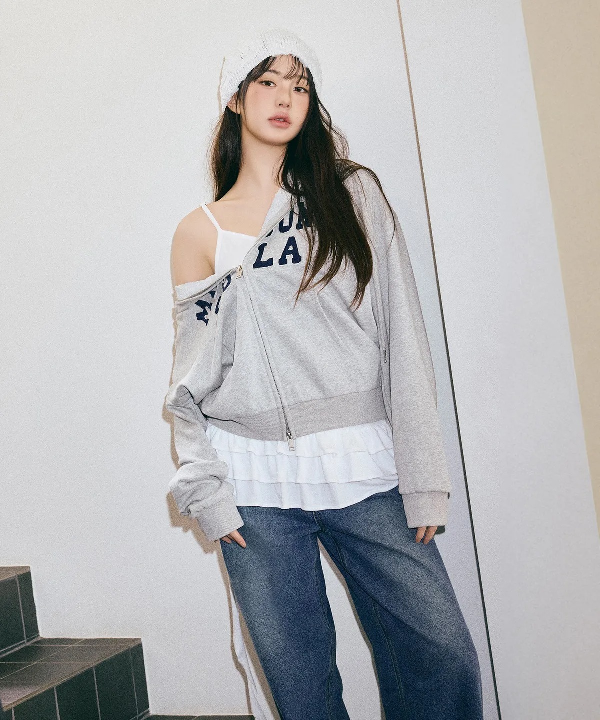 ROLAROLA RUFFLE SLEEVELESS T-SHIRT