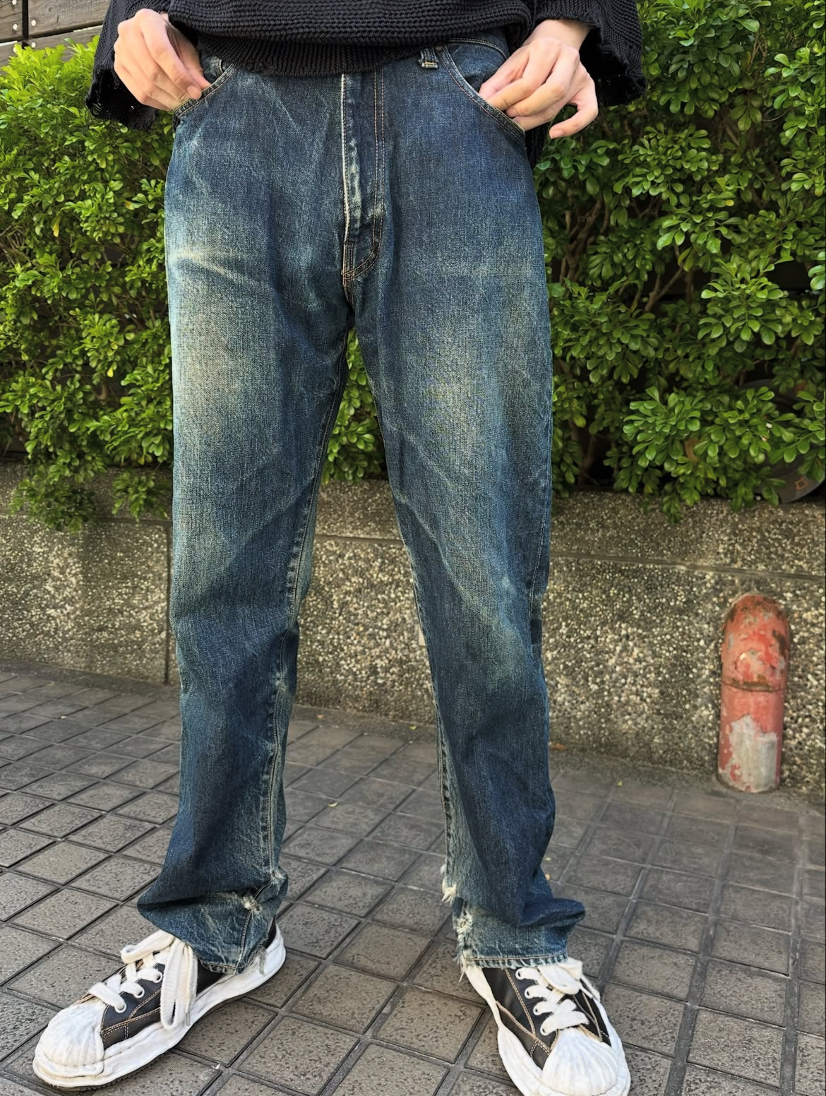 90s EVISU JEANS No.2 Denim Jeans Made in Japan W32
