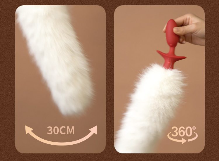 UPKO 狐狸搖擺尾巴電動肛塞 震動肛塞 狐狸尾巴肛塞