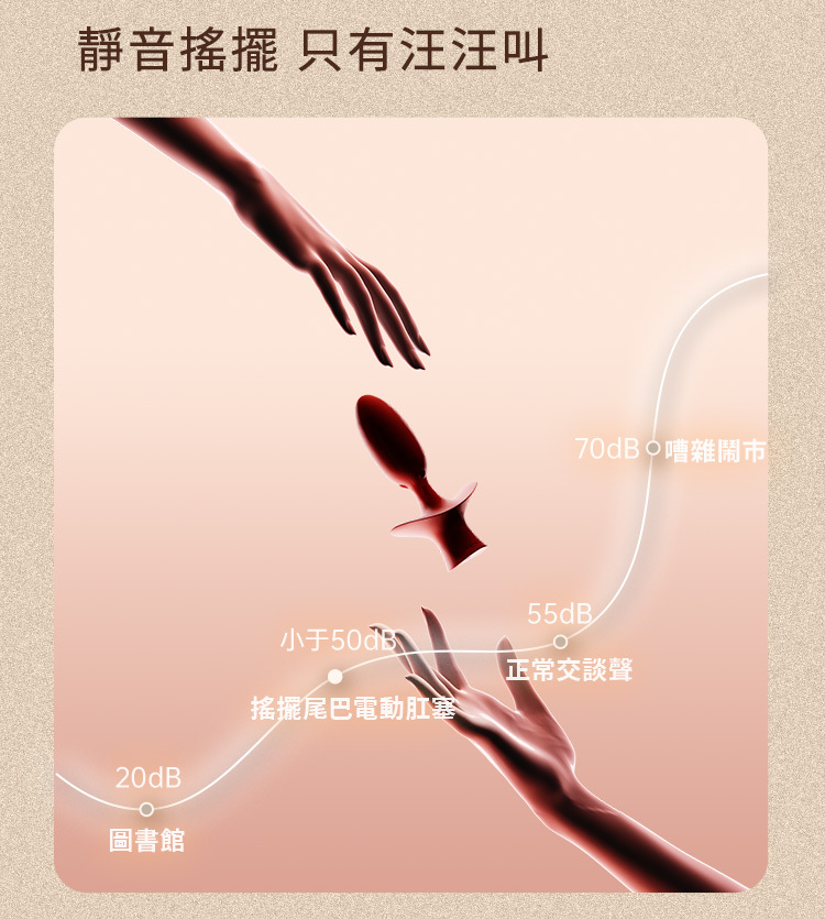 UPKO 狐狸搖擺尾巴電動肛塞 震動肛塞 狐狸尾巴肛塞