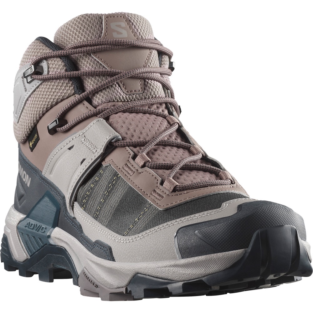 Salomon X ULTRA 5 GORE-TEX 男款 中筒登山鞋 防水健行鞋 478548 灰/藍/灰 [HappyOutdoor]