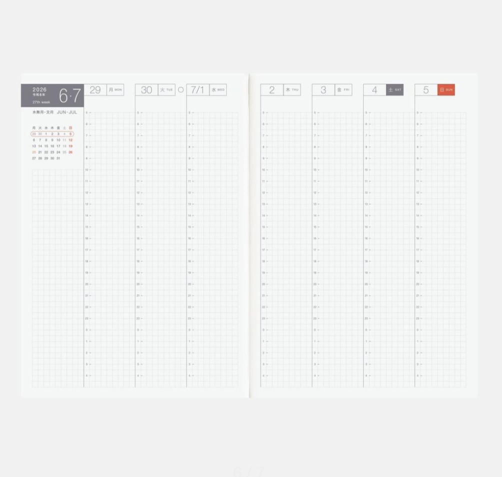 Hobonichi |ほぼ日手帳 A5 Cousin 原書手帳本 日文版