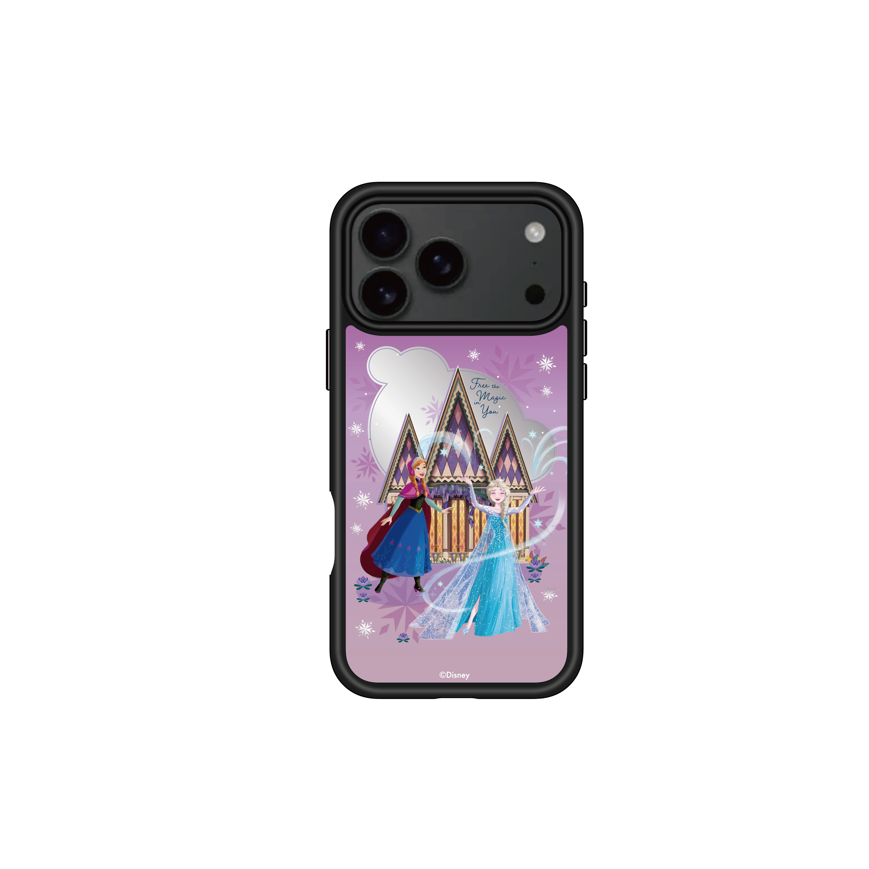 i-Smart MagSafe Mirror Phone Case (Elsa&Anna-Castle)