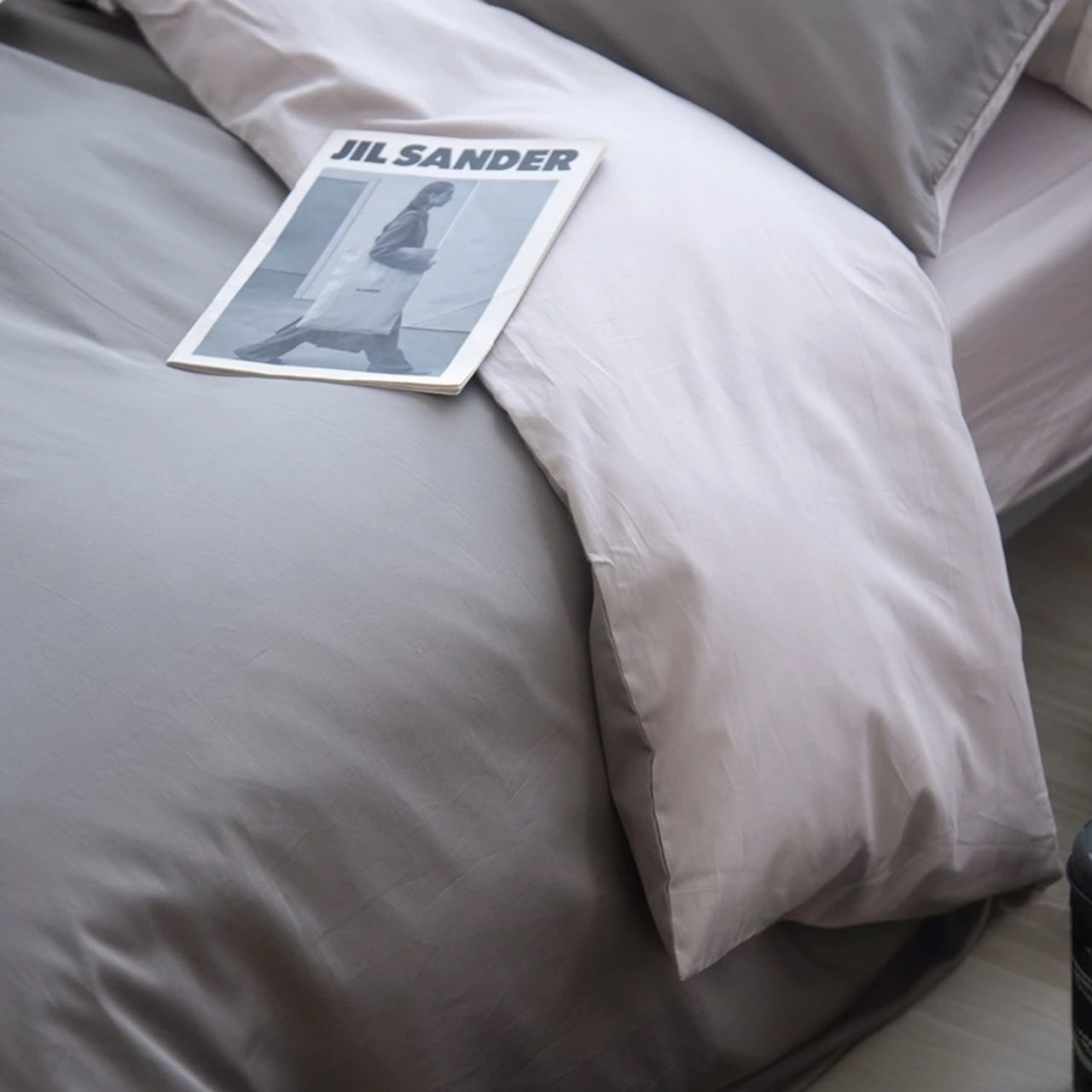 300織長絨棉兩用被 | 迷霧灰 x 銀河灰