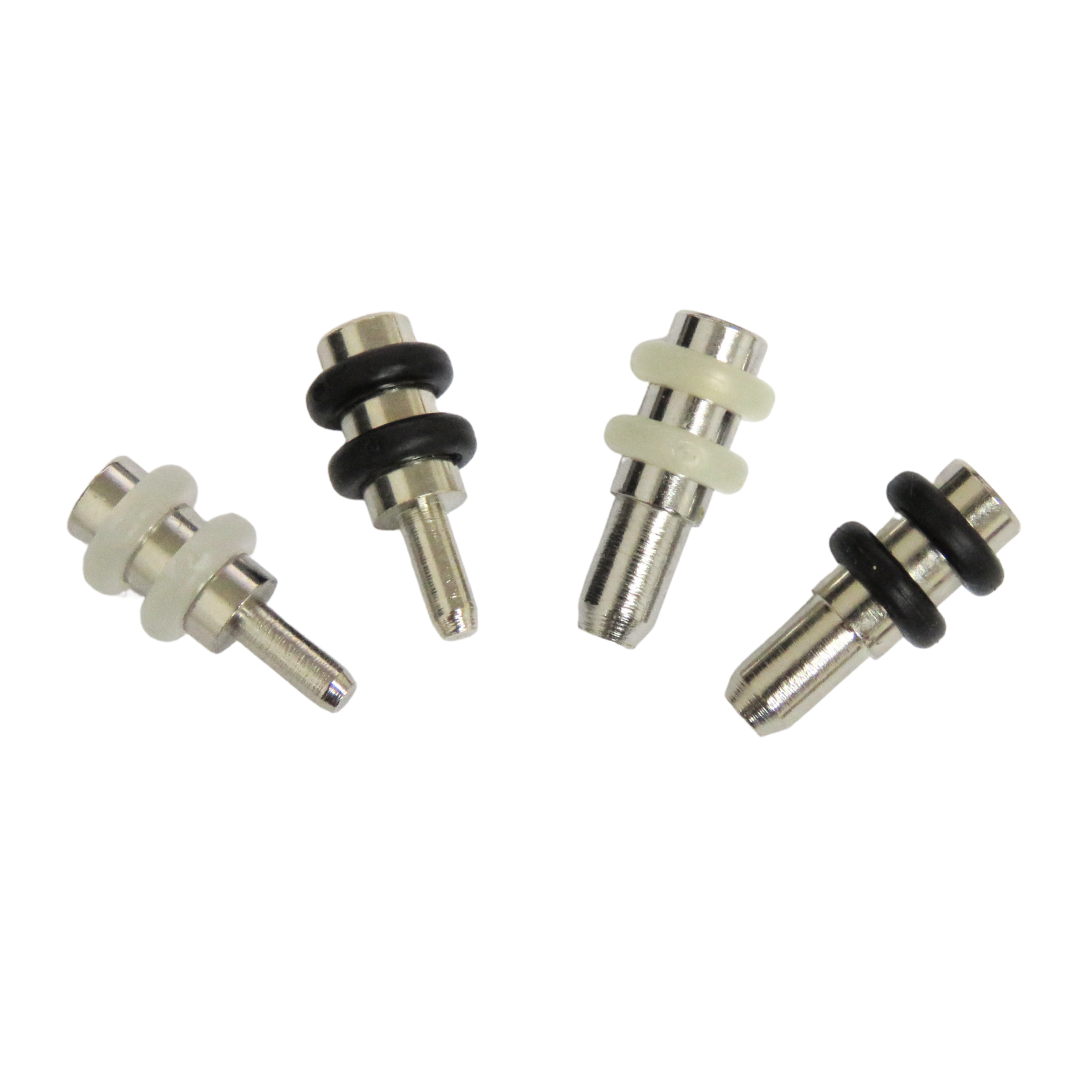 【五金小姐】台灣製 鐵製插梢鎳色+2橡圈 3mm 5mm