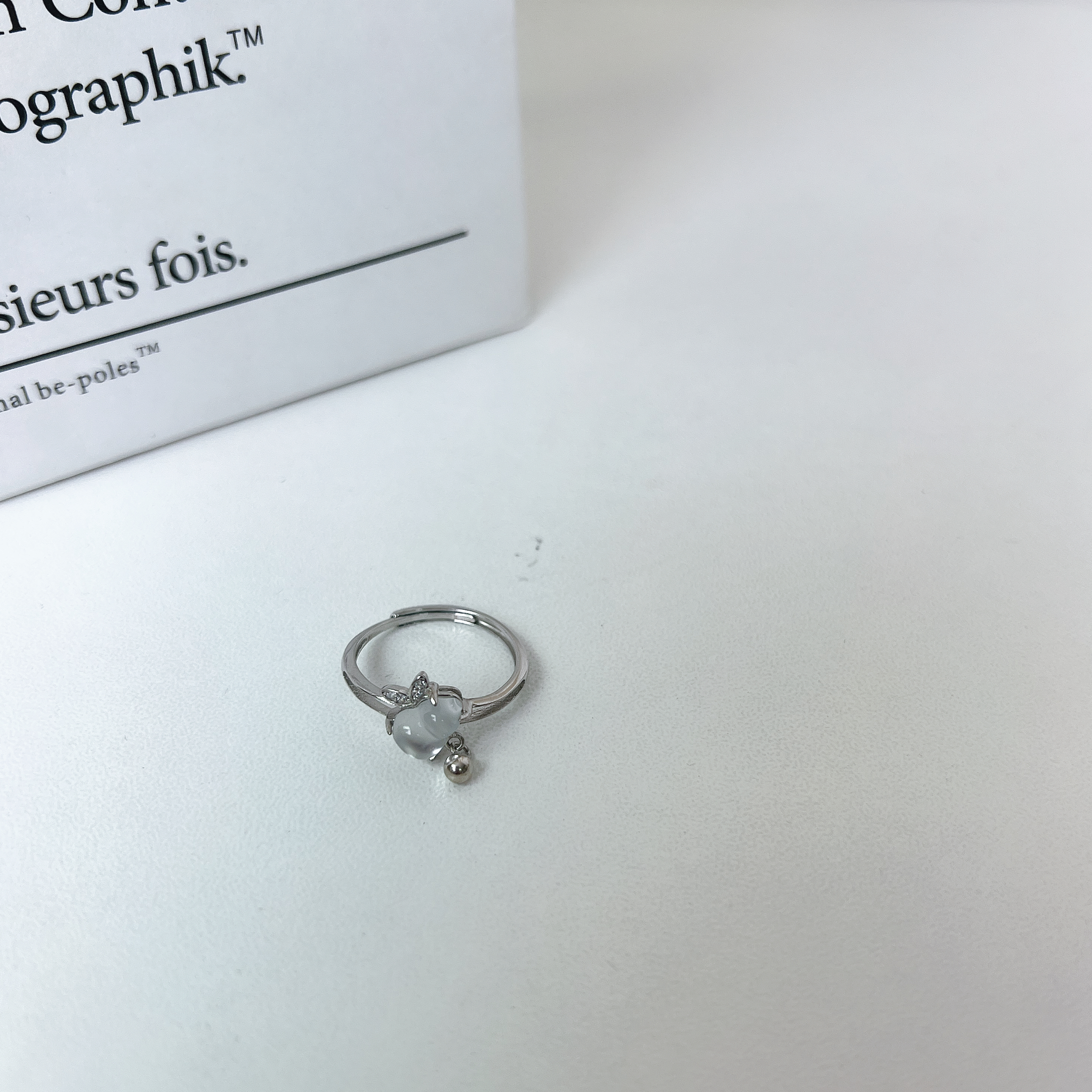 水沫玉戒指 S925銀 J2380