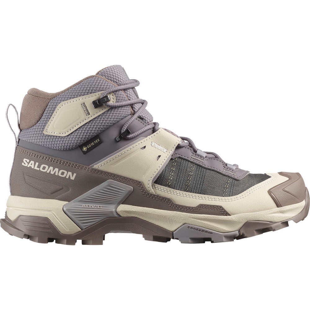 Salomon X ULTRA 5 GORE-TEX 女款 中筒登山鞋 防水健行鞋 478549 劍灰/鋼鐵灰/海鷗灰 [HappyOutdoor]